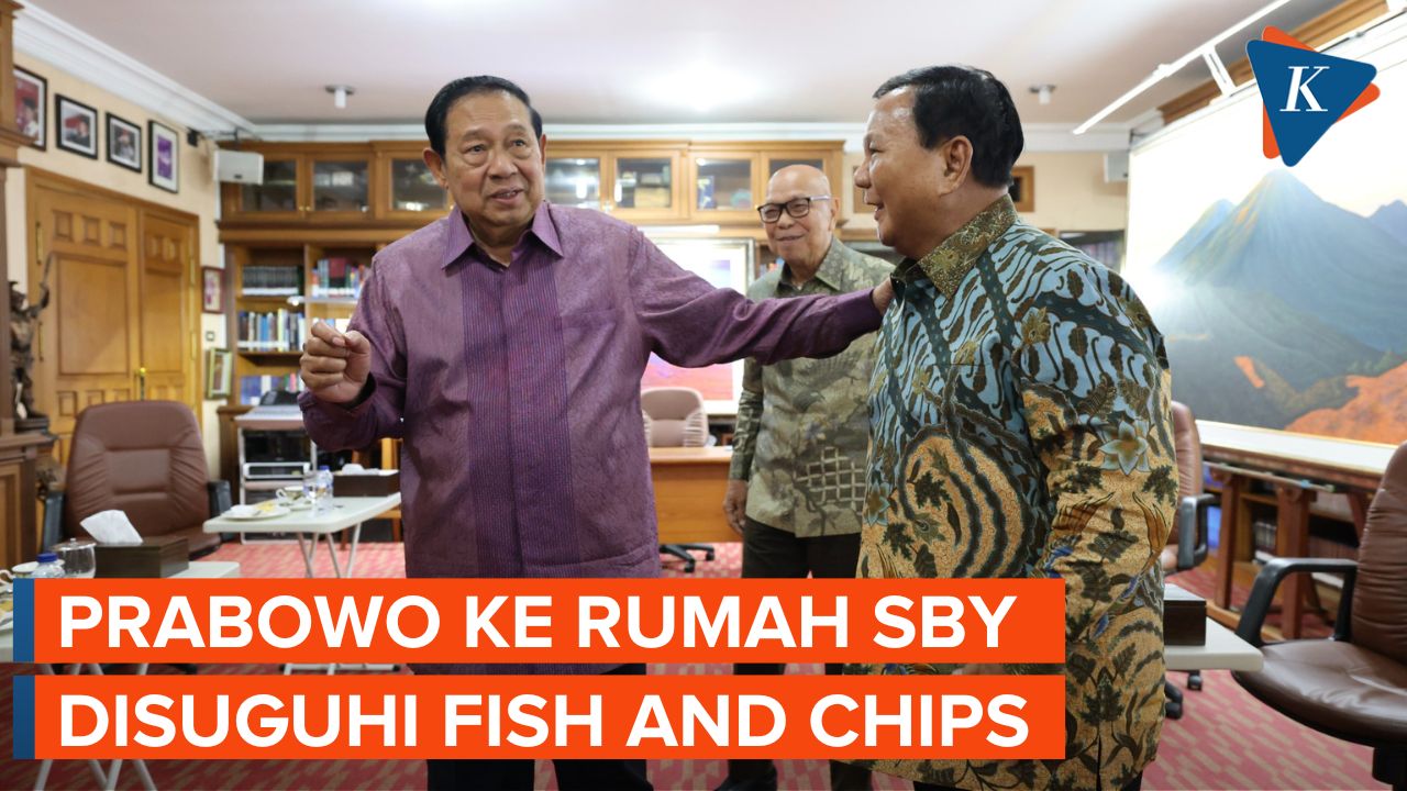 Prabowo Silaturahmi ke Rumah SBY, Disajikan Menu Fish and Chips