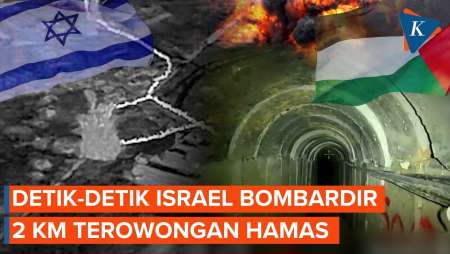 Israel Rilis Video Terowongan Hamas Sepanjang 2 Km dan Momen Penghancurannya