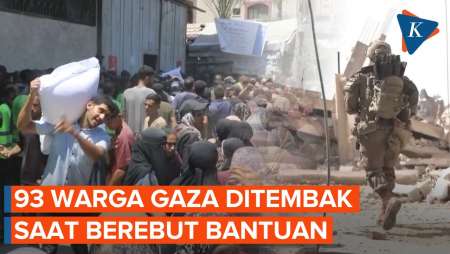 Militer Israel Tembak 93 Warga Gaza yang Tengah Berebut Bantuan hingga Tewas!
