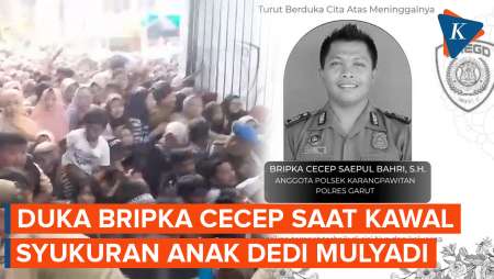 Bripka Cecep Duduk lalu Meninggal Saat Amankan Resepsi Anak Dedi Mulyadi
