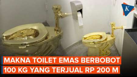 Toilet Emas 18 Karat Karya Seniman Italia Terjual Rp 200 Miliar, Apa Maknanya?
