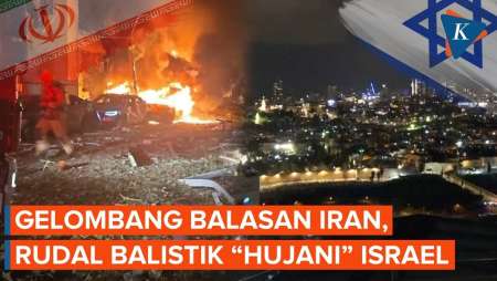 Rudal dan Drone Iran Guncang Wilayah Israel, Sirene Perang Meraung