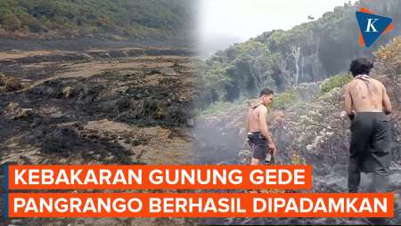 Kebakaran di Gunung Gede Pangrango Berhasil Dipadamkan