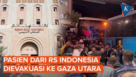 Momen Paniknya Pasien dari RS Indonesia di Gaza Saat Dievakuasi