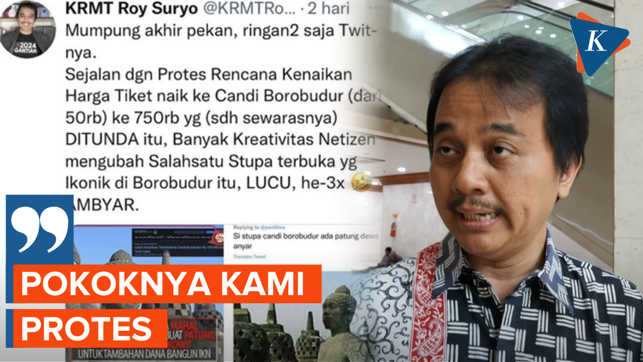 Roy Suryo Laporkan Pengunggah Pertama Meme Stupa Candi Borobudur