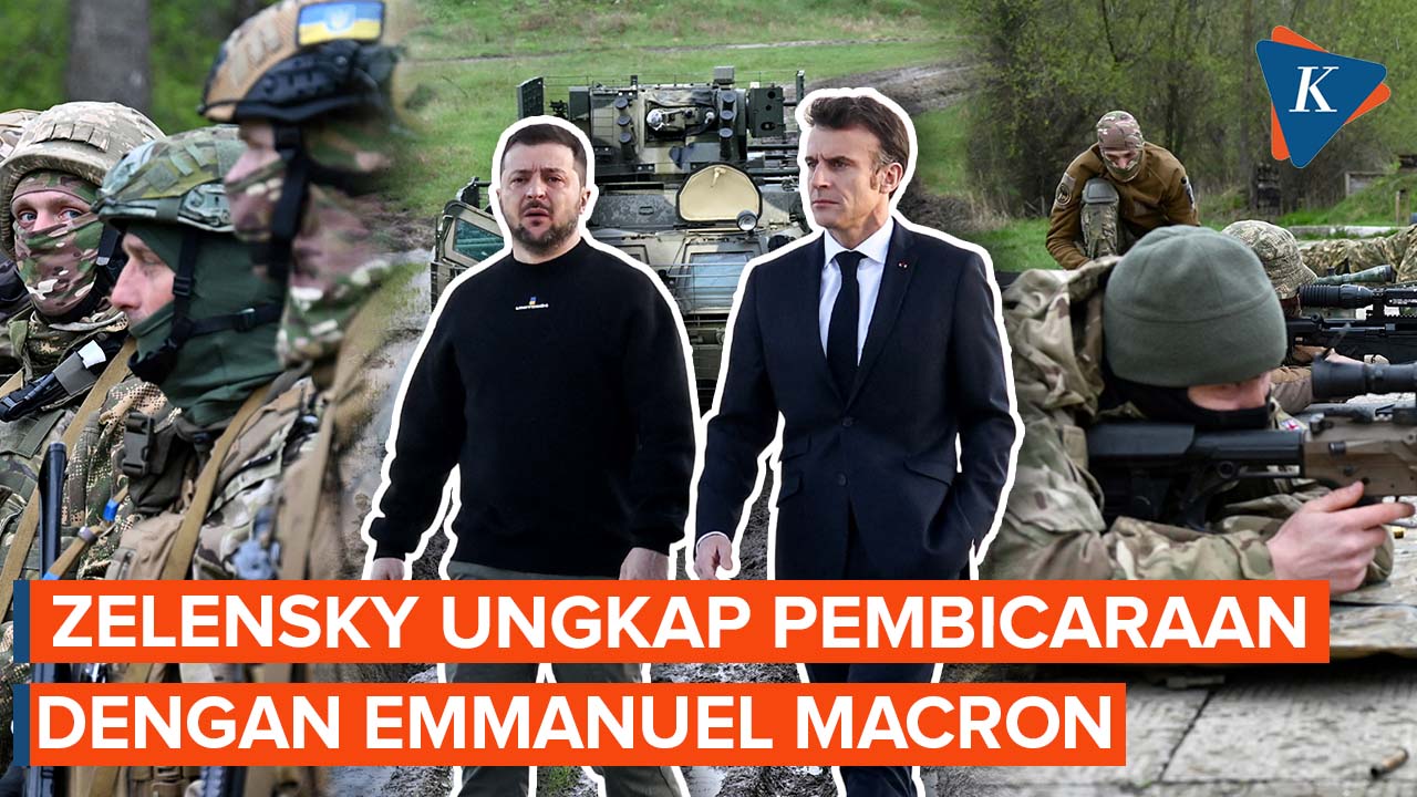 Zelensky Lakukan Pembicaraan dengan Macron, Bahas Apa?