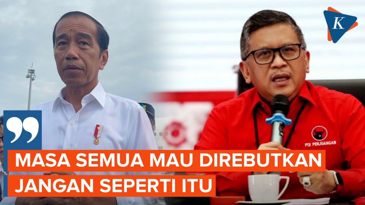 Disebut Hasto Ingin Rebut Kursi Ketum PDI-P, Jokowi: Masa Semua Mau Direbutkan?