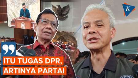 Ganjar Dorong Hak Angket Usut Kecurangan Pemilu, Mahfud: Itu Tugas DPR