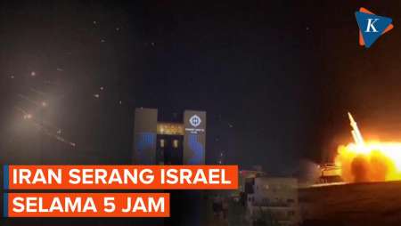 5 Jam Bombardir Israel! Iran Tembakkan 120 Rudal dan 170 Drone