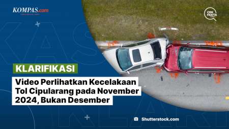 [KLARIFIKASI] Video Perlihatkan Kecelakaan Tol Cipularang pada November 2024, Bukan Desember