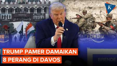 Di WEF Davos, Lagi-lagi Trump Pamer Damaikan 8 Perang