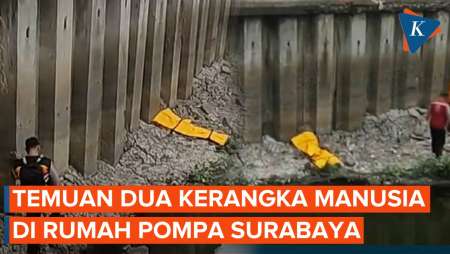 Teka-teki Temuan Kerangka 2 Manusia di Rumah Pompa Surabaya