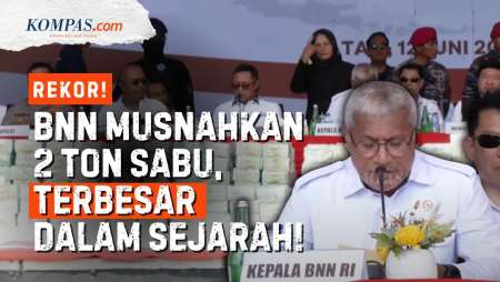 Pemusnahan 2 Ton Sabu Secara Terbuka, Kepala BNN RI: Terbesar dalam Sejarah