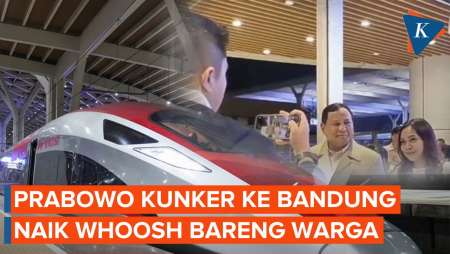 Prabowo ke Bandung Pakai Whoosh, Teddy Jadi “Fotografer” Dadakan