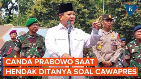 Baru Mau Ditanya soal Cawapres, Prabowo Malah Bercanda 