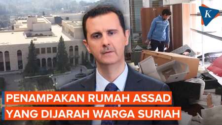 Penampakan Dalam Rumah Mewah Bashar Al-Assad yang Dijarah Warga Suriah