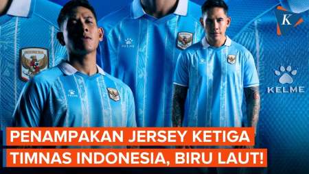 Penampakan Jersey Ketiga Timnas Indonesia, Warna Biru Laut, Segini Harganya!
