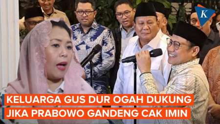 Jika Cak Imin Jadi Cawapres Prabowo, Keluarga Gus Dur: Kita…