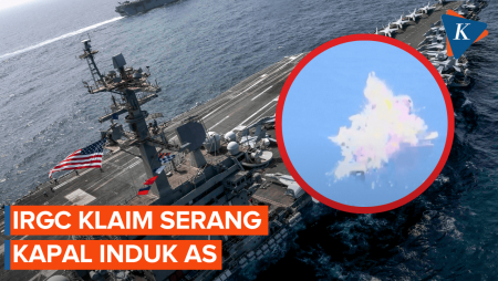 IRGC Klaim Serang Kapal Induk USS Abraham Lincoln Dengan Rudal Ghadr
