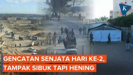 Suasana Hari Kedua Gencatan Senjata di Gaza, Warga Bondong-bondong Kembali ke Rumah