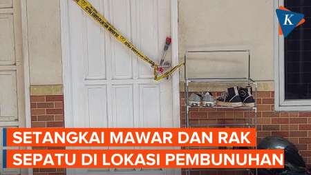 Ada Setangkai Mawar di Pintu Kontrakan Tempat Suami Bunuh Istri di Bekasi