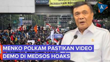 Ramai Video Demo Di Medsos, Menko Polkam: Hoaks