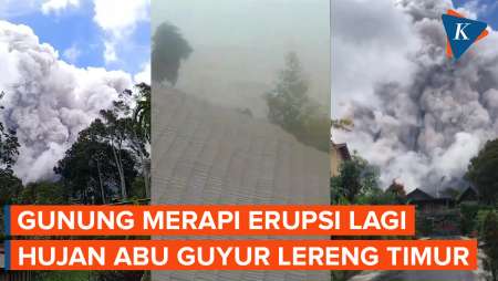 Erupsi Gunung Merapi, Hujan Abu Vulkanik Landa Lereng Timur