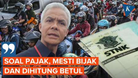 Respons Ganjar soal Rencana Luhut Naikkan Pajak Motor dan Mobil