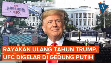 Rayakan Ulang Tahun Ke-80, Trump Gelar UFC Di Gedung Putih