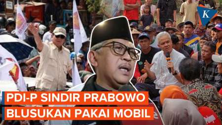 Hasto: Ganjar Blusukan dengan Kaki, Prabowo Dibantu Mobil Alphard