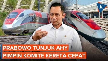 Prabowo Tunjuk AHY Pimpin Komite Kereta Cepat Gantikan Luhut