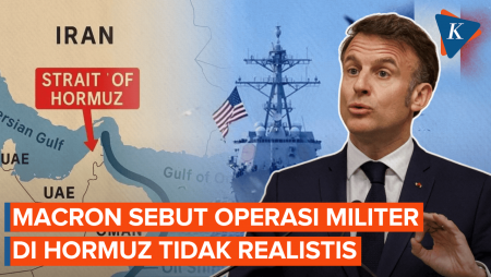 Sindir Trump, Macron Sebut Operasi Militer di Selat Hormuz Mustahil