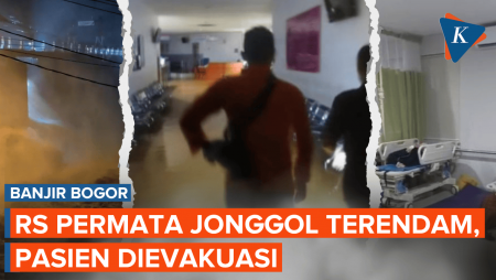 Banjir Bogor Rendam RS Permata Jonggol, Jalan Cileungsi Bak Sungai