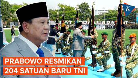 HUT Ke-81 TNI, Prabowo Resmikan 204 Satuan Baru Termasuk 6 Kodam