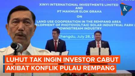 Luhut Tak Ingin Konflik di Pulau Rempang Bikin Investor Kabur…