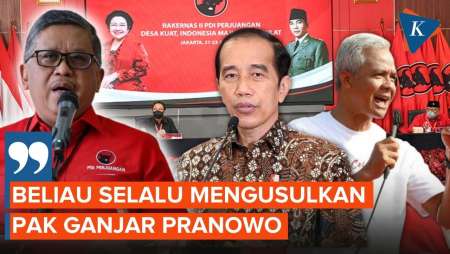 Hasto Ungkap Jokowi Usulkan Ganjar Sebagai Presiden di Hadapan 21 Elite PDI-P