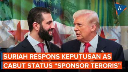 Respons Suriah Usai Dihapus AS Dari Daftar Negara Sponsor Terorisme