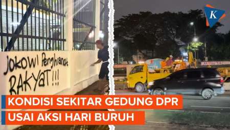 Situasi Terkini di Depan Gedung DPR Usai “May Day”