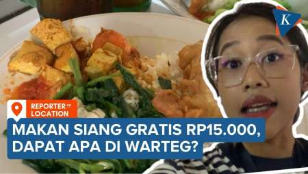 Program Makan Siang Gratis Rp15.000, kalau di Warteg Dapat Apa?