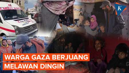 Nestapa di Gaza, Serangan Israel Tak Berhenti Ditambah Hawa Dingin Mulai Datang