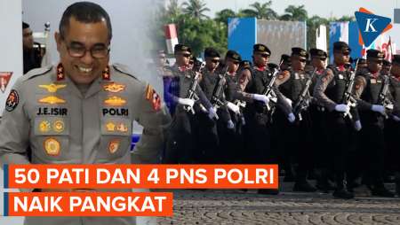 50 Pati Dan 4 PNS Polri Naik Pangkat, Roycke Jadi Komjen