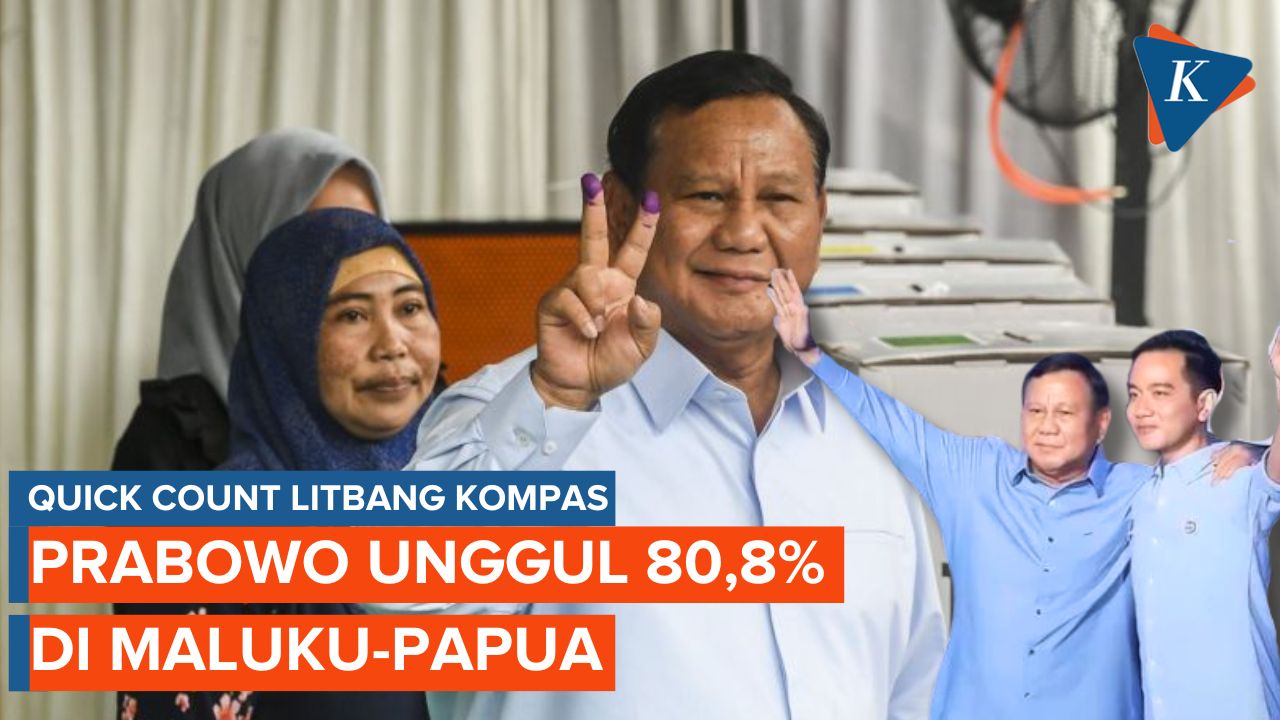 Video: “Quick Count” Litbang Kompas Data 73,5 Persen: Prabowo Di Maluku ...