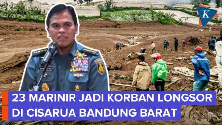 Puluhan Marinir Tertimbun Longsor Cisarua Saat Sedang Latihan