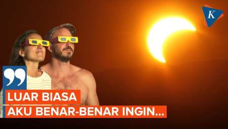 Saksikan Gerhana Matahari Total, Warga Portugal Ungkap "Luar Biasa" 