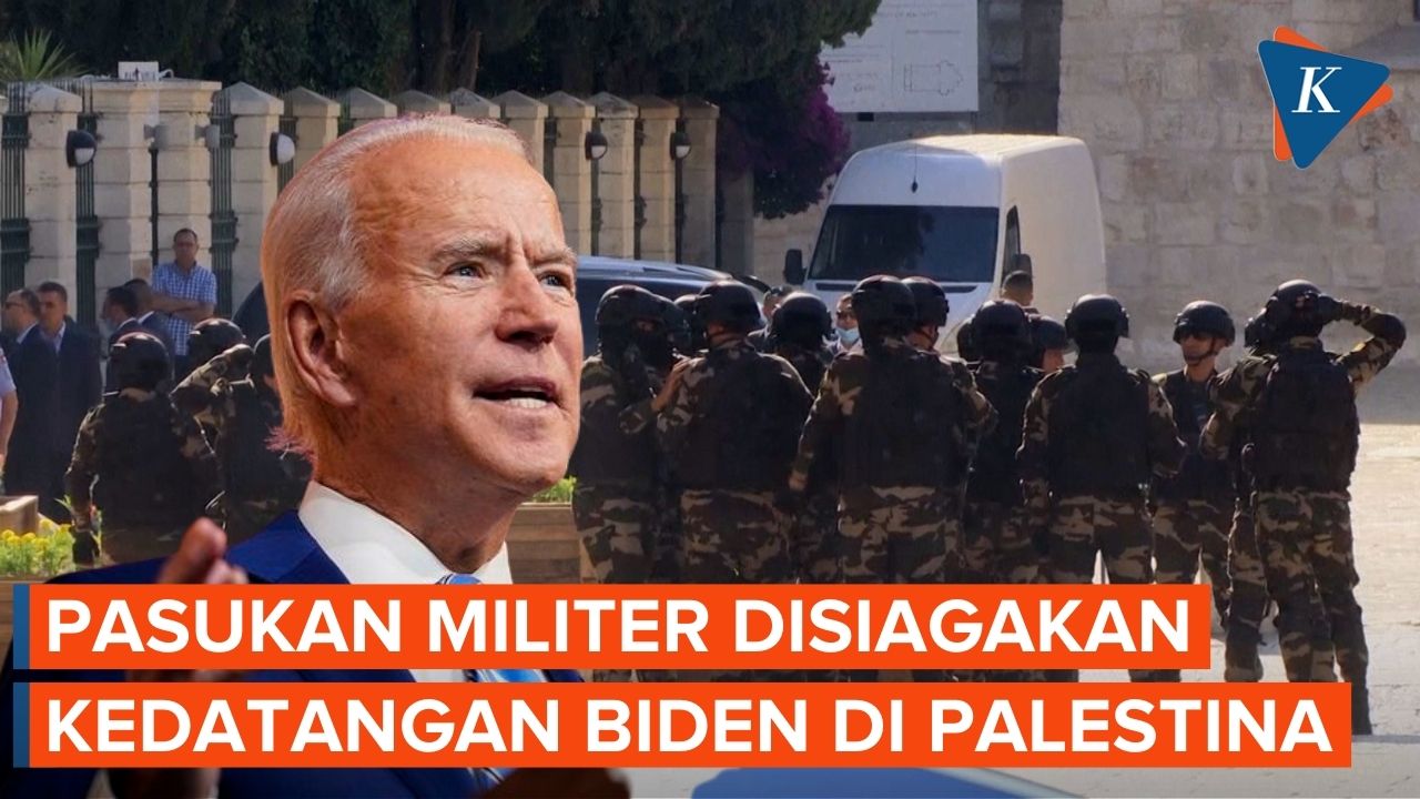 Pasukan Militer Disiagakan Jaga Kedatangan Biden ke Gereja Betheehem Palestina