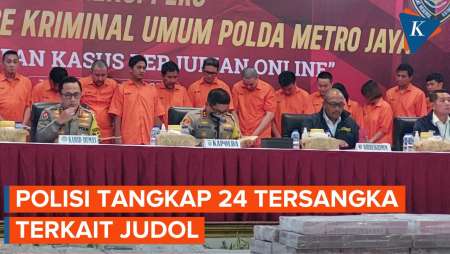 [FULL] Polisi Tangkap 24 Tersangka Terkait Judol, Ini Perannya