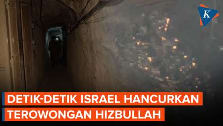 Detik-detik Israel Hancurkan Jaringan Terowongan yang Disebut Gudang Senjata Hizbullah