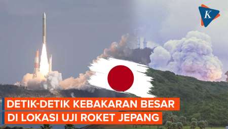 Diawali Ledakan! Kebakaran Besar Landa Lokasi Uji Roket Badan Antariksa Jepang