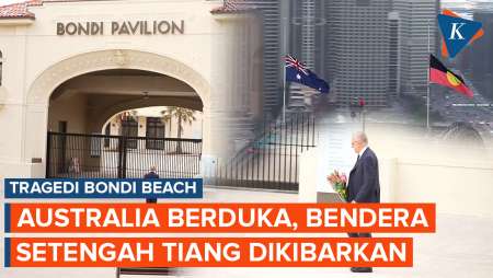 Penembakan Di Bondi Beach, Australia Kibarkan Bendera Setengah Tiang