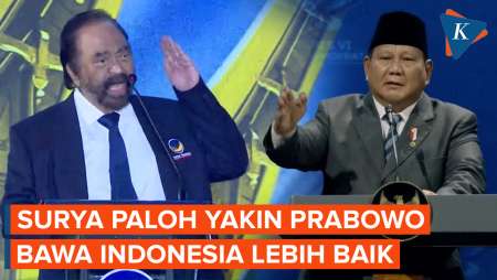[FULL] Pidato Surya Paloh, Siap Kritik dan Dukung Pemerintahan Prabowo